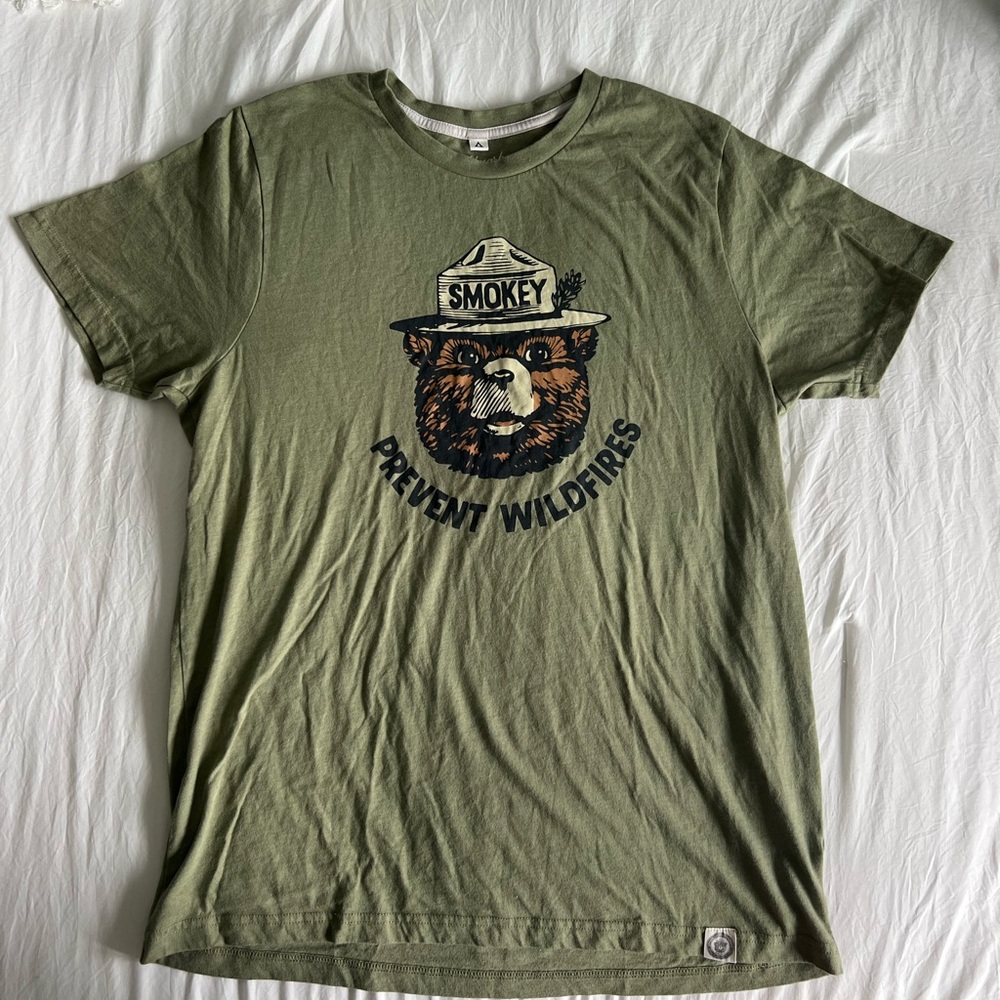 Smokey Bear Olive Green T-Shirt